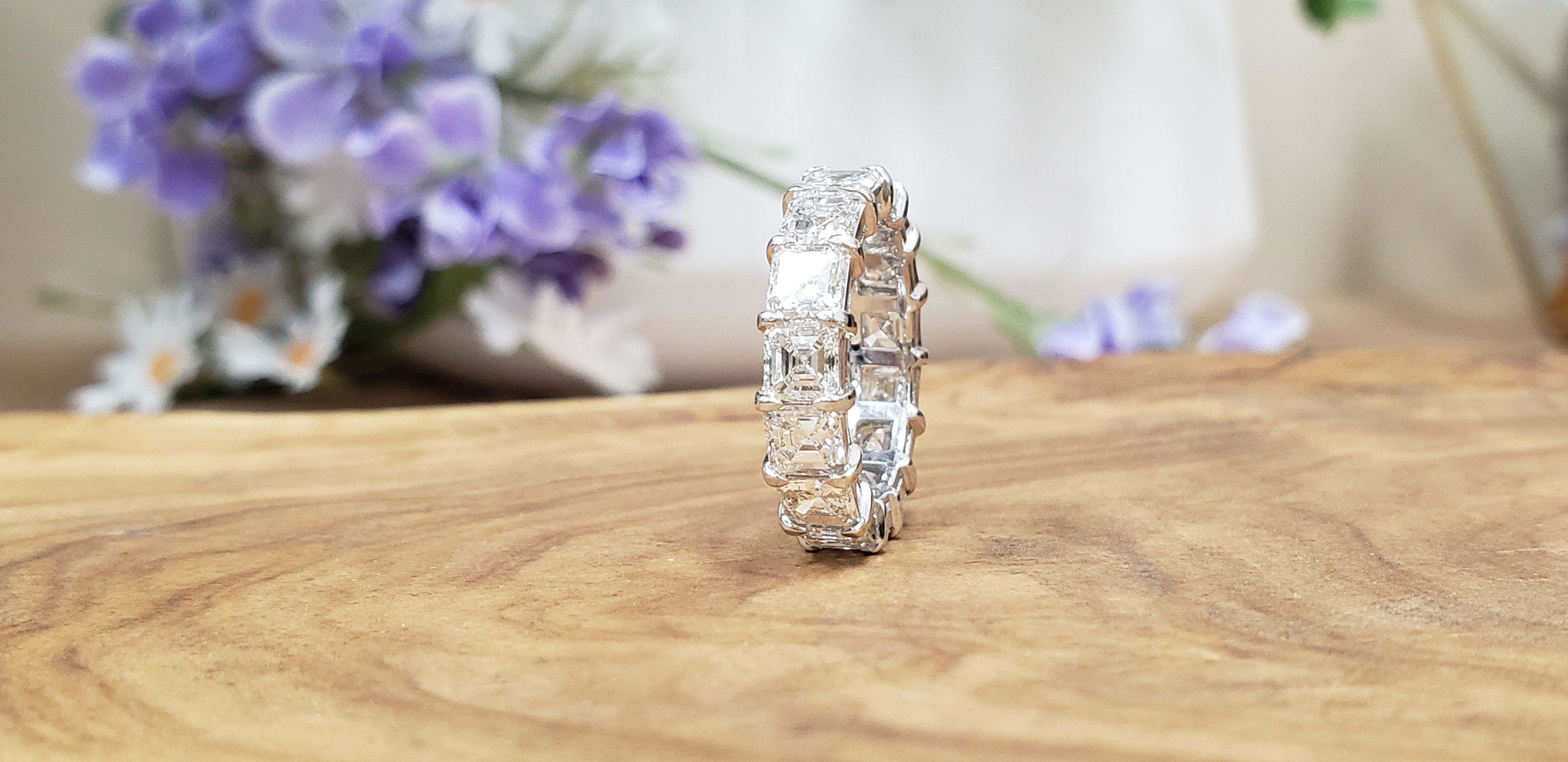 Asscher Cut Diamond Eternity Band